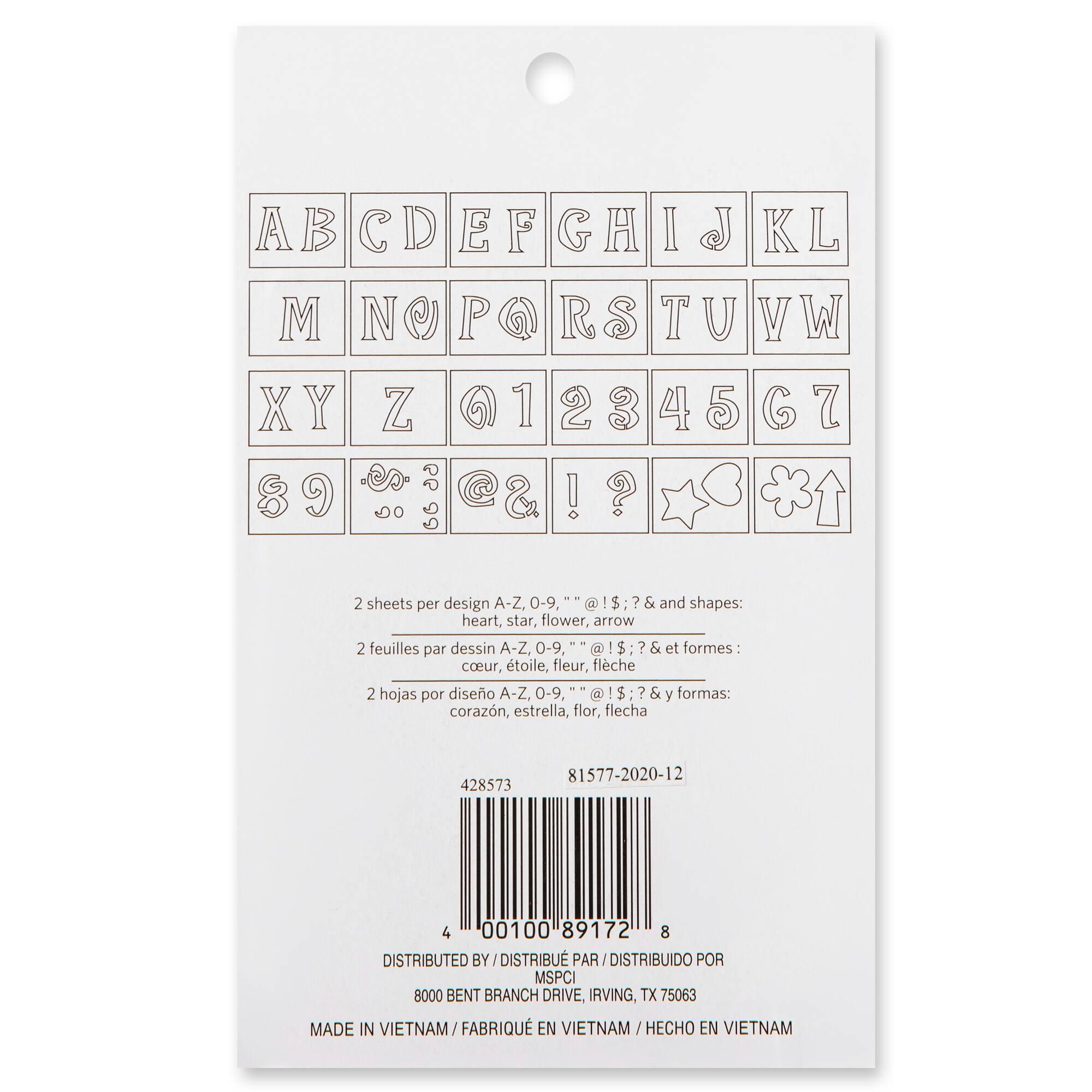 2" Genie Alphabet Stencils by Craft Smart™